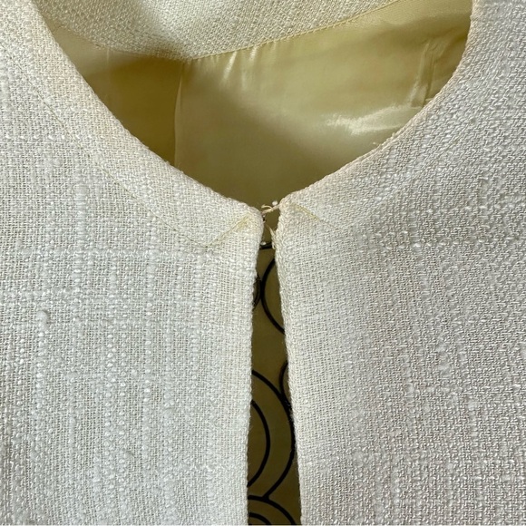 Vintage Edith Flagg cream embroidered cap duster - Picture 5 of 10